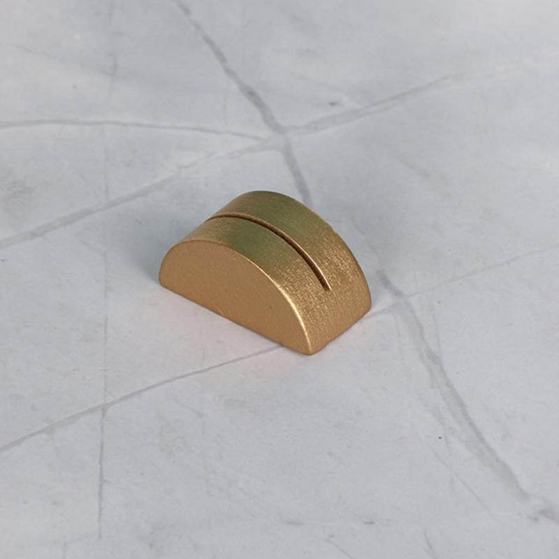10 Peças Suporte Multifuncional para Cartão de Visita de Negócios Suporte de Número de Mesa de Madeira Suporte Semi Circular para Recados Notas Fotos para Casamento