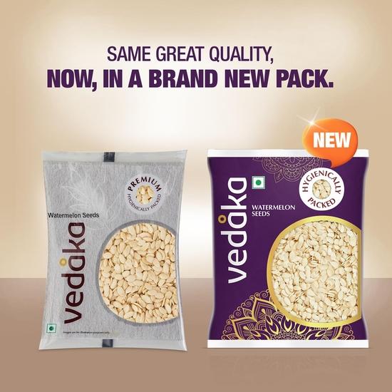 Vedaka Raw Watermelon Seeds (Tarbuj Beej) | Seeds for Snacking | Gluten-Free | 200 Gm