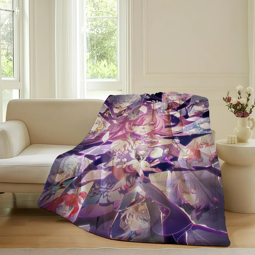 Game Honkai Star Rail Cyrene Blanket For Sofa Office Bed Plane Travel Sleep Read Relax Camping Soft And Warm