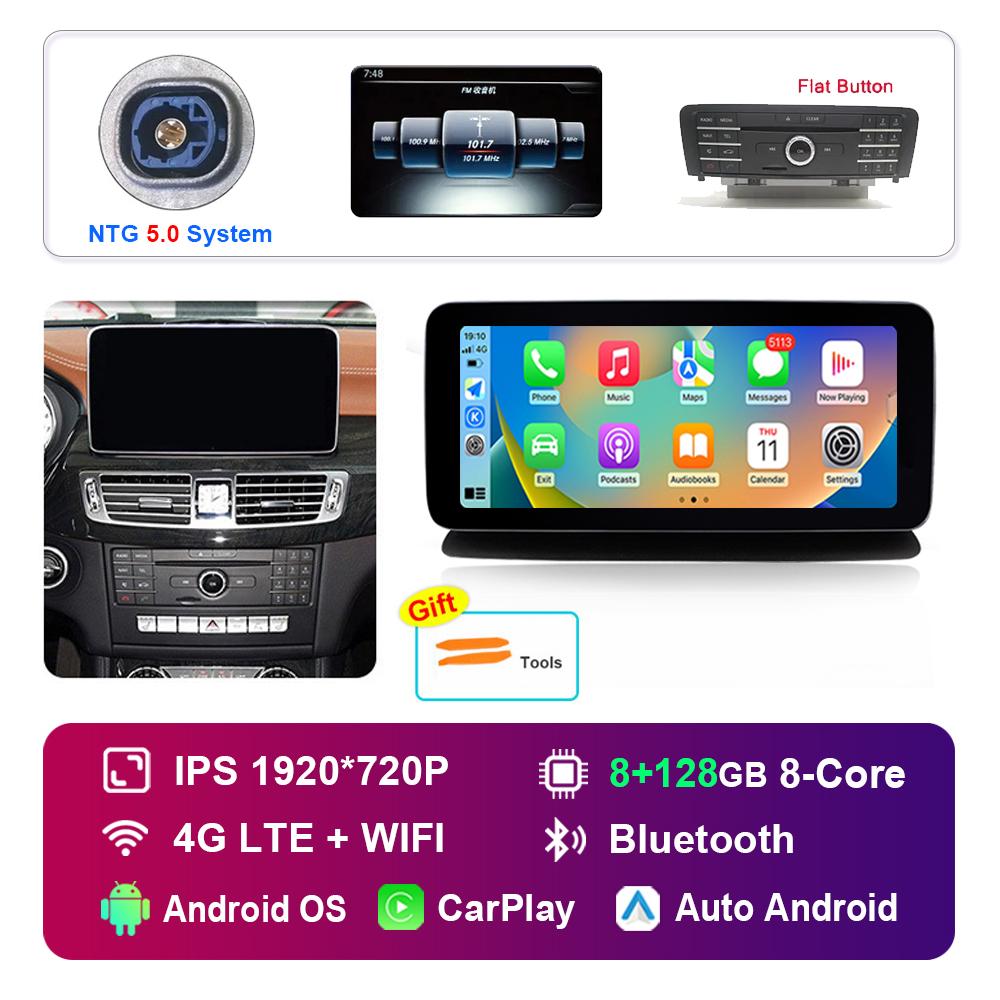 10.25 Inch for Mercedes Benz CLS W218 2010 - 2013 NTG 4.5 5.0 System Android Car Radio Multimedia Player GPS HD Touch Screen