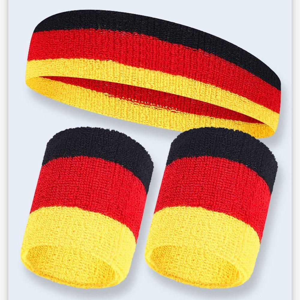 3Pcs/Set Elastic Sweat Head Band Head Sweat Sweatband Cycling Sport Wristbands Men Women