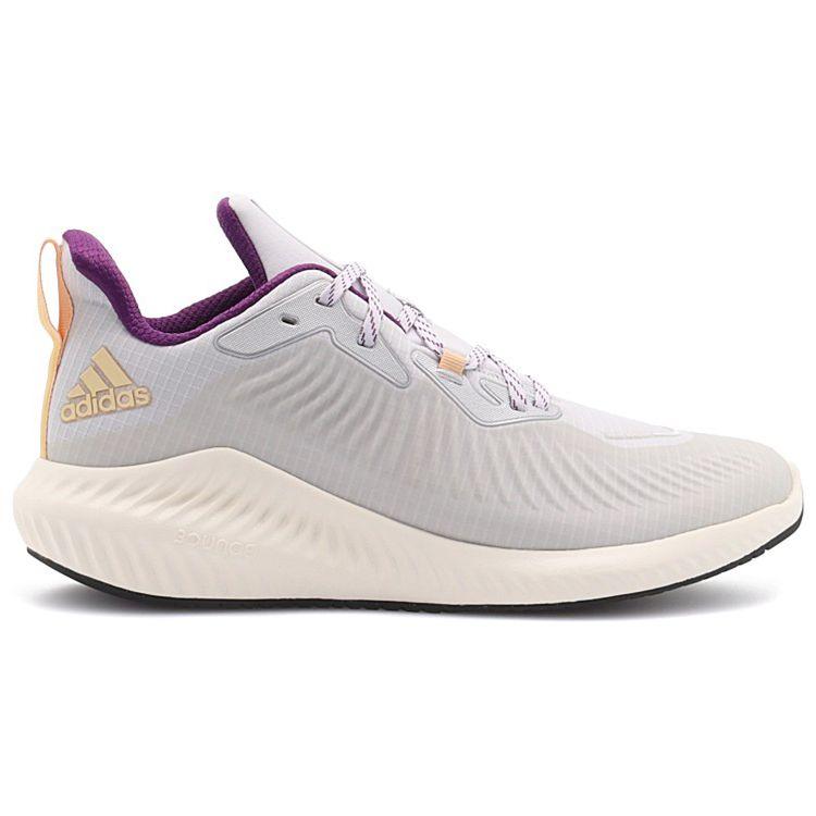 Adidas Alphabounce Guard Lightweight Slip-Resistant Low-Top Marathon Running Shoes Unisex Sneakers Gray Brown FW7478