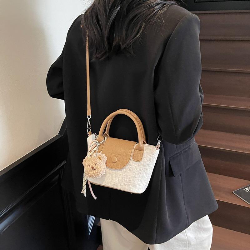 Retro small bag women's spring and summer new handbag high-end simple commuting fashion messenger bucket bag