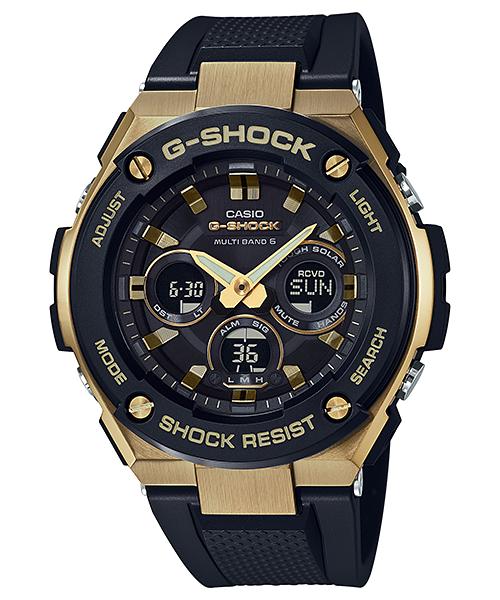 

Casio Men s Stainless Steel 200M Water Resistant Analog Shock Resistant Quartz Watch GST-W300G-1A9 чёрный