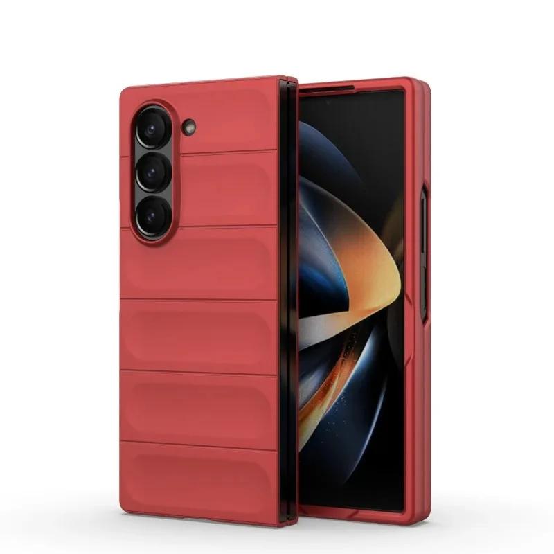 Case For Samsung Galaxy Z Fold 7 6  4 Galaxy Z Flip 7 6  4 Silicone Protective Cover Coque Capa Fundas