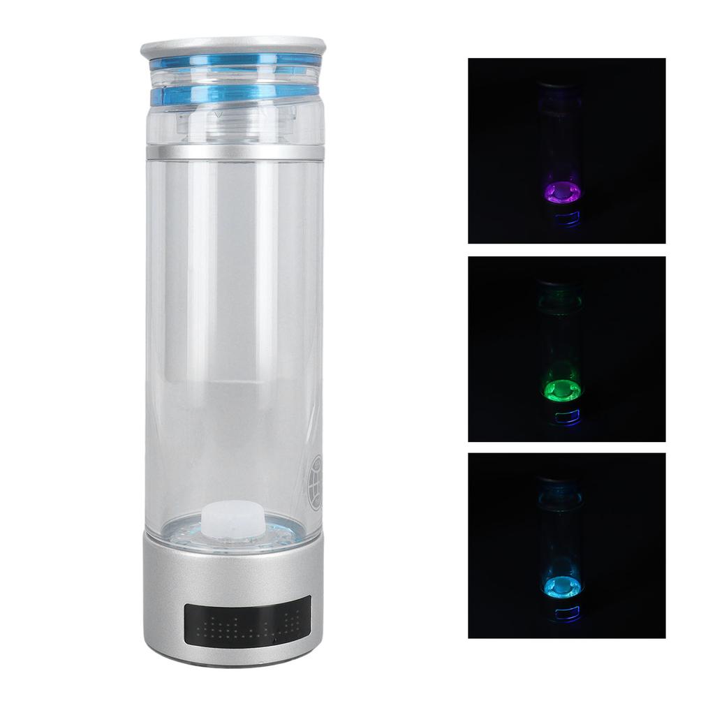 Hydrogen Generator Water Cup 5V 350ml PCTG Pt   2000 to 6000ppb Clr Hydrogen Rich Water Bottle for Home Fitness