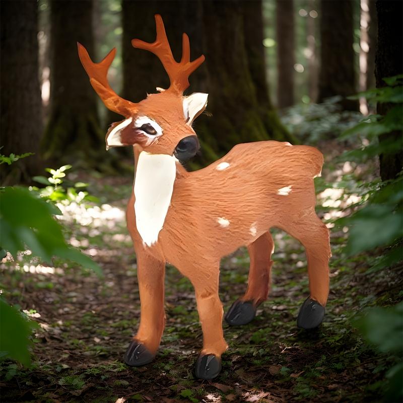 Deer Statues Outdoor Realistic Sika Deer Statue Deer Figurines Home Decor Sika Deer Home Decor Animal Statues For Christmas CHINA