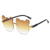 Children's glasses sunglasses UV protection boys and girls fashion cute baby bear ears sunglasses shape photo