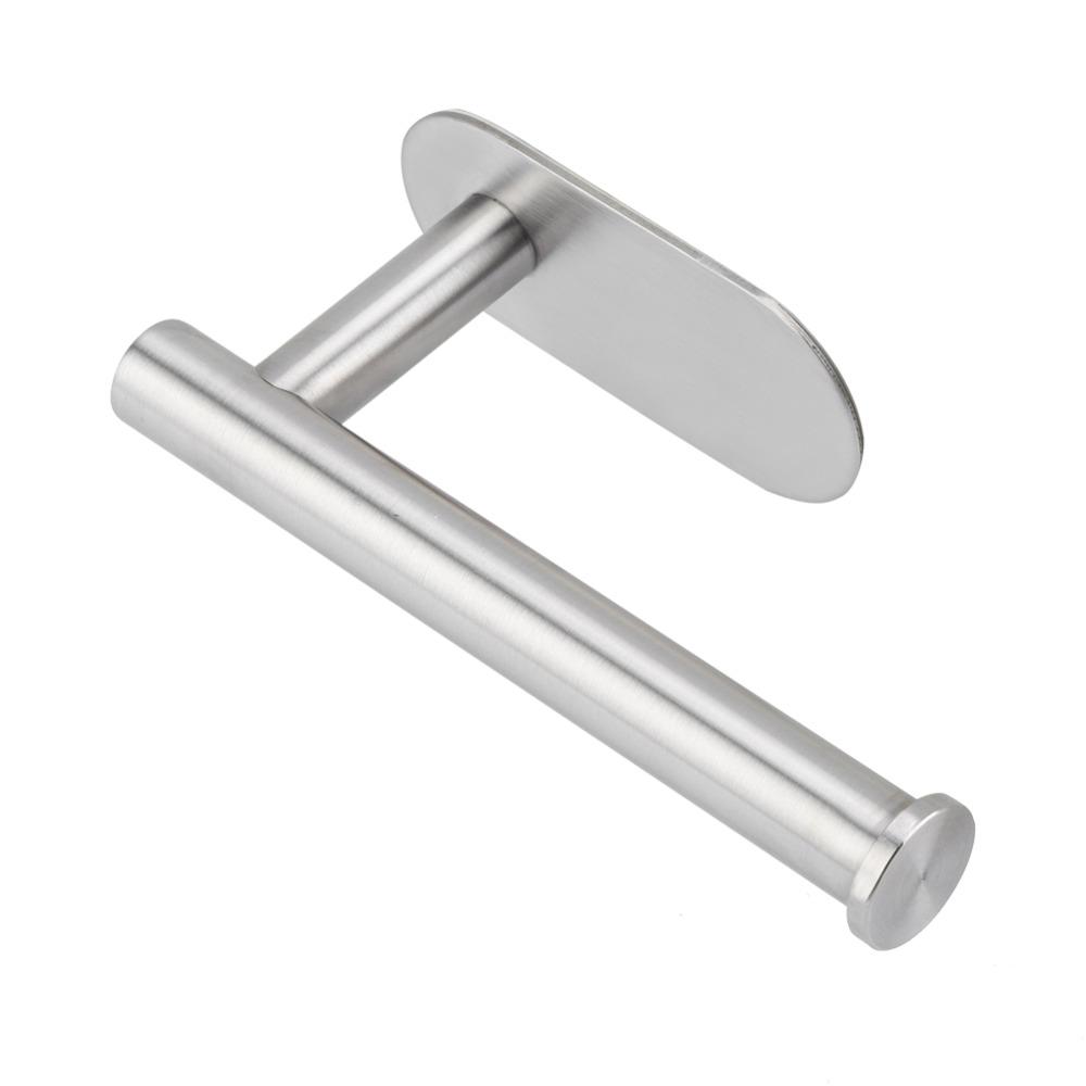 Wall Mount Tissue Roll Rack Silver Paper Roll Holder Durable Paper Roll Rack  Space Saving