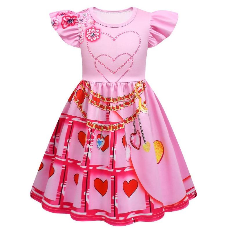 Halloween Vampire Descendants 4 Children'S Flying Sleeve Dress 2D Printed Children'S Suit Skirt
