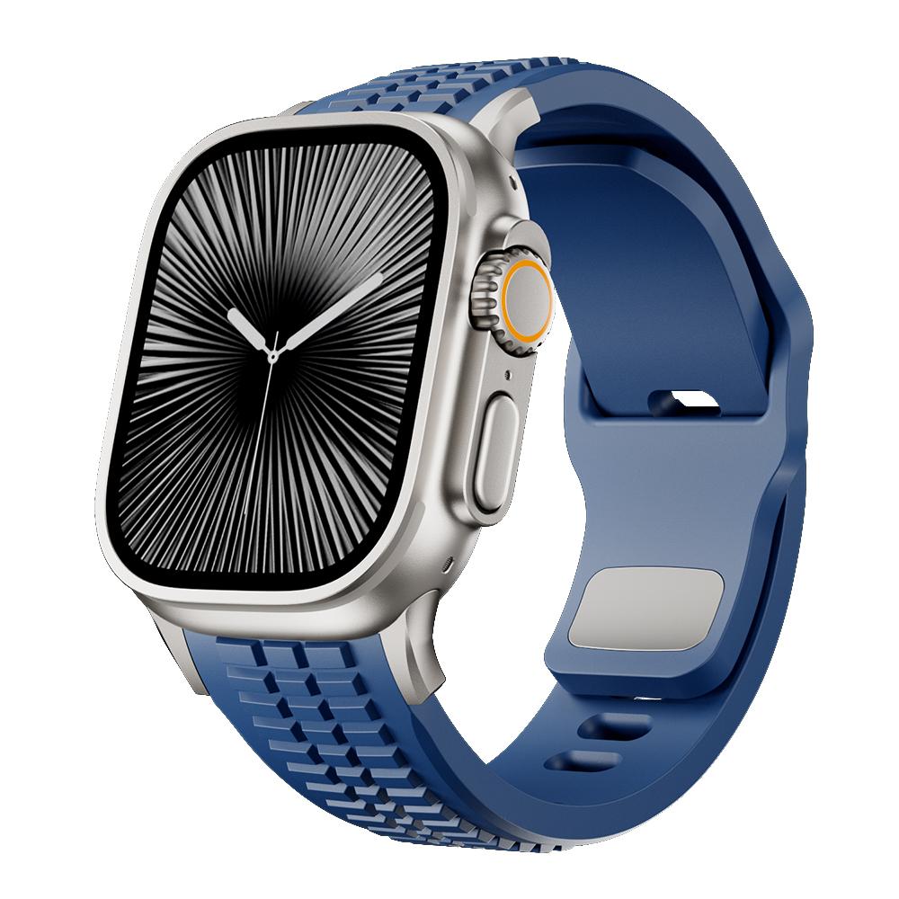 Luxury Silicone Band For Apple Watch Ultra 3 49mm Series 11 10 46mm Sports Bracelet For iWatch 9 8 7 6 SE 45mm 44mm Strap Correa