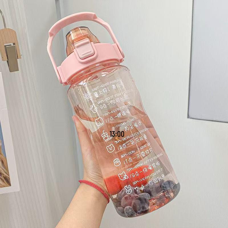 Portable Sturdy Water Bottle - Summer Fitness Large Capacity, Drop-resistant Design 1500ml