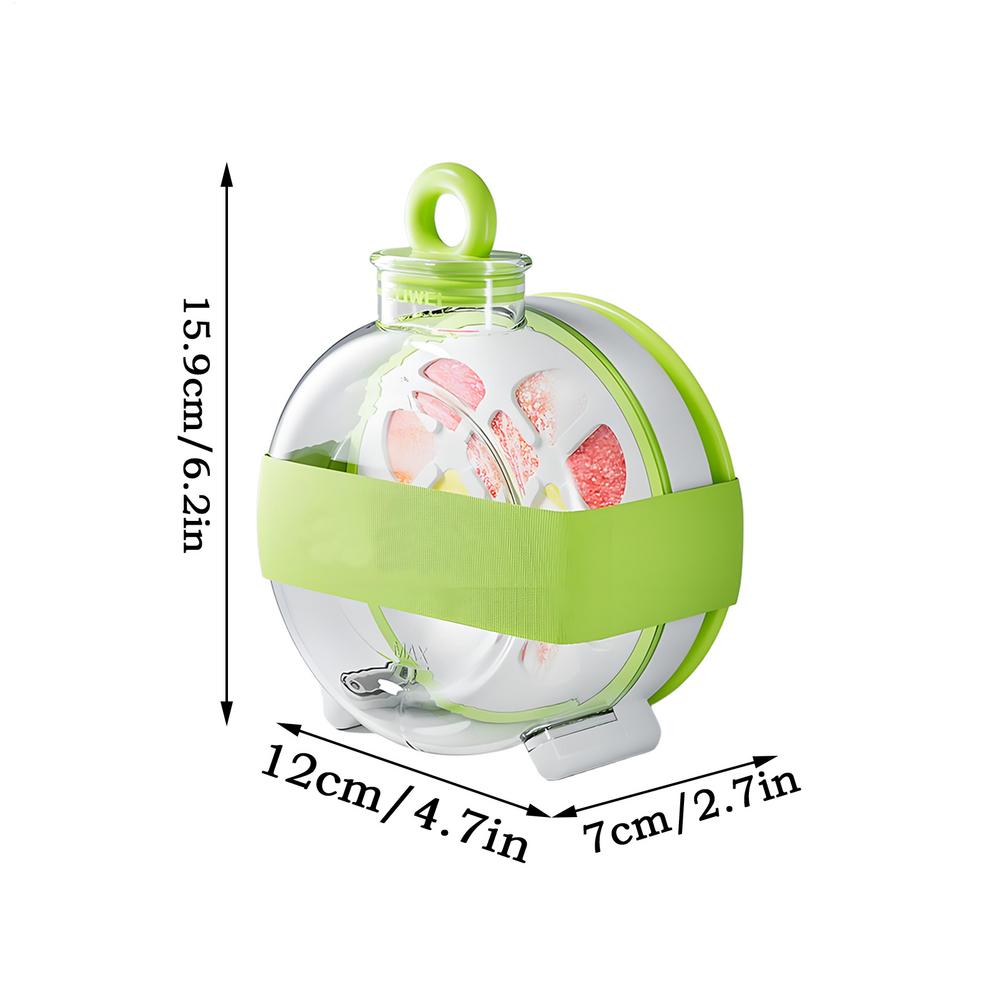 

Бутылка для кубиков льда, портативная бутылка для льда, чашка с трубочкой, легкое освобождение, специальные инструменты, гаджеты для сока, напитка, кофе, напитка на открытом воздухе 0.3l зелёный