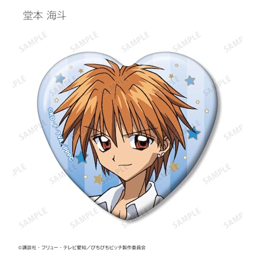 Michi Pichi Pitch" Anime Trading Heart-Shaped Can Badges Box of 12