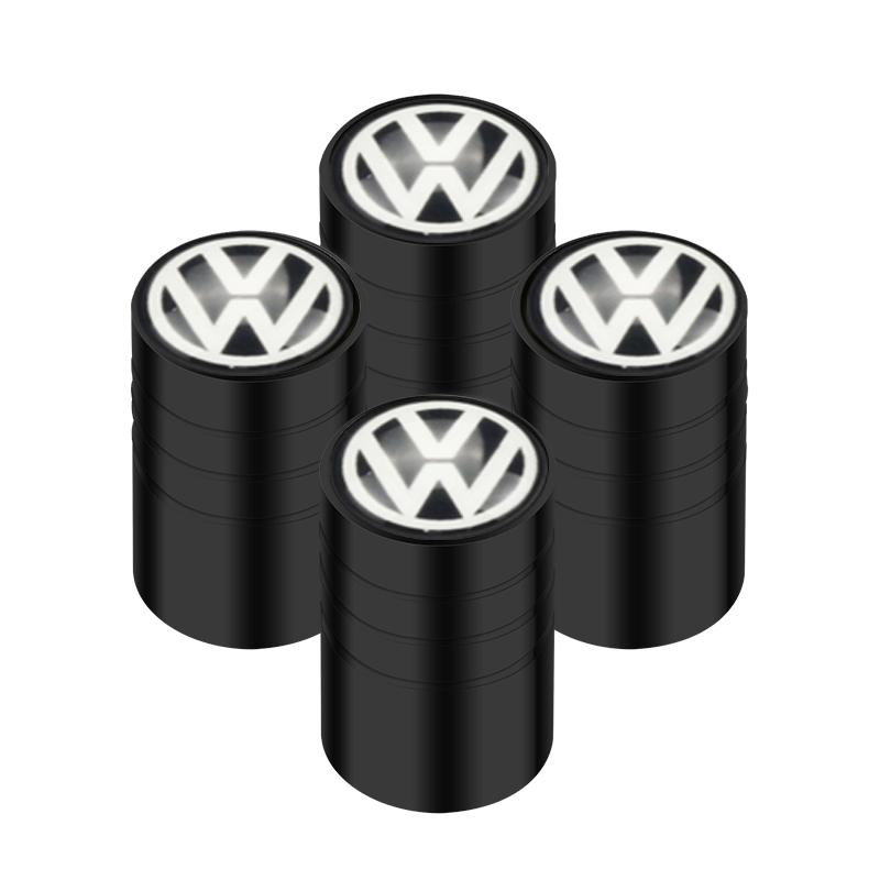 For VOLKSWAGEN 4pcs Auto Emblem Cap Stickers For VW Volkswagen Golf Polo Passat Tiguan Touran Jetta Accessories