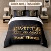 Custom Bedding Set Led Zeppelin Pattern, Print Name Text 1 Duvet Cover plus 2 Pillowcases Home Textile
