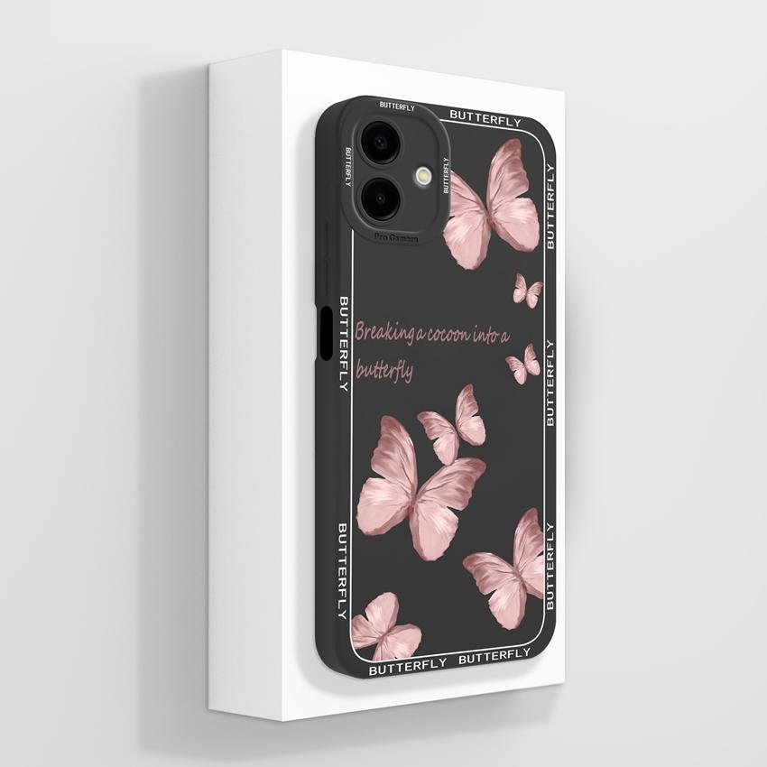 Sacs pour téléphone Pour Samsung A07 M07 F07 A17 M17 F17 M36 F36 M56 S26 Plus A25 Motifs Étiquette Mode Coque Arrière Souple en Silicone antichoc Pour Boîtier Samsung