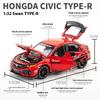 AAAX1 1 32 Honda Civic Type-R Super Modified Sport Car Alloy Metal Diecast Model Car Computer Desktop Ornaments Toys for Children