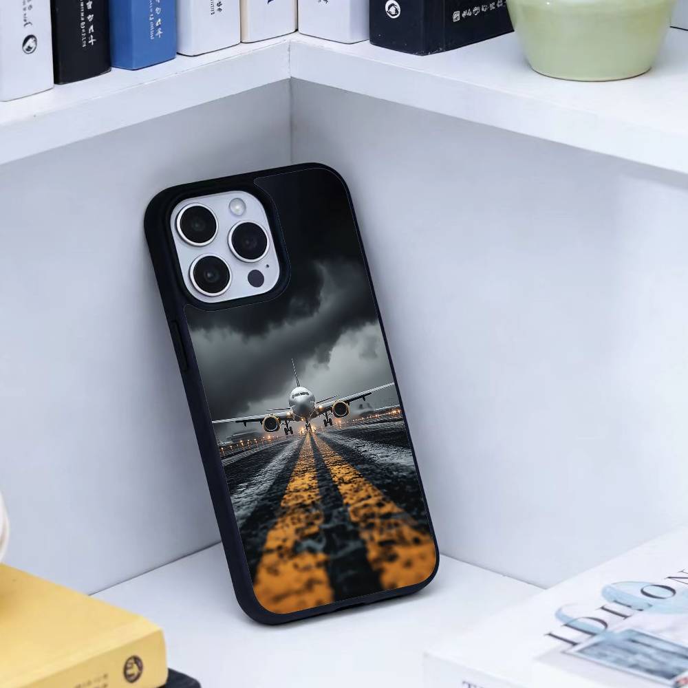 

A-Airplane Phone Case For iPhone 14,16,15,13,17,12,Plus,Pro,Max Magnetic For Magsafe Frosted Cover iPhone12PRO