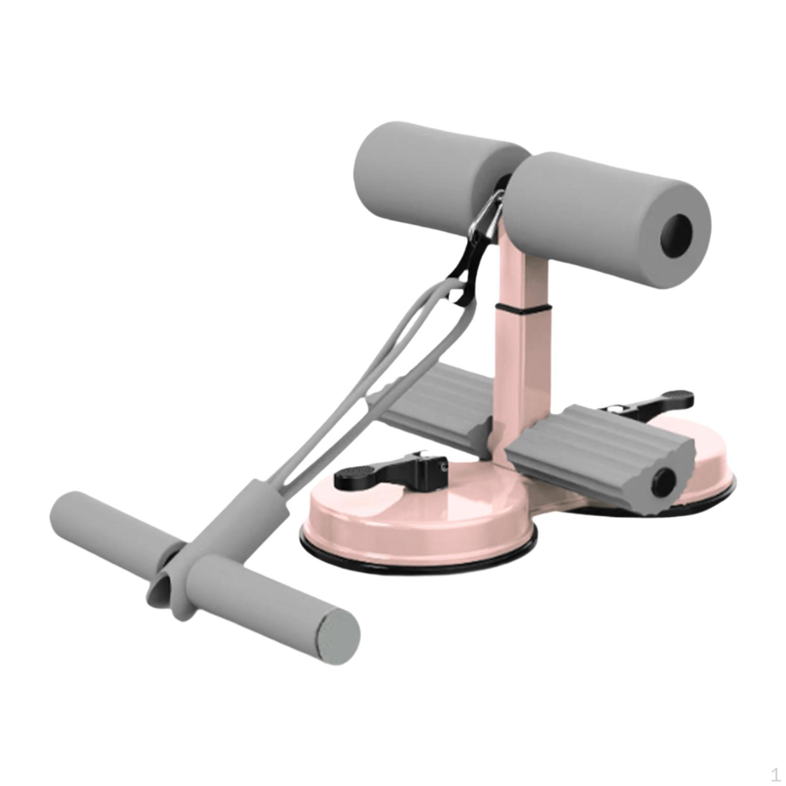 

Sit up Bar 3 Регулируемая высота Situp Напольный держатель Портативное вспомогательное устройство Тренировки для пресса Grey and Pink