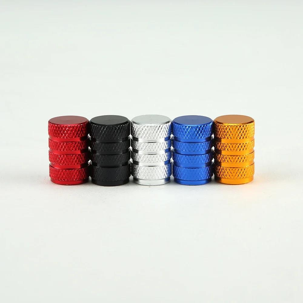 4PCS Aluminum Valve Stem Caps - Universal Fit for Car/Truck Wheels - Rustproof Tire Air Valve Dust Covers Valve Stems 1