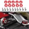 License Plate Frame Screws | Auto Tag Locking Screw, M6 Gasket Bolt, Rear Front Vehicle Modification Motorcycle RV License Plate