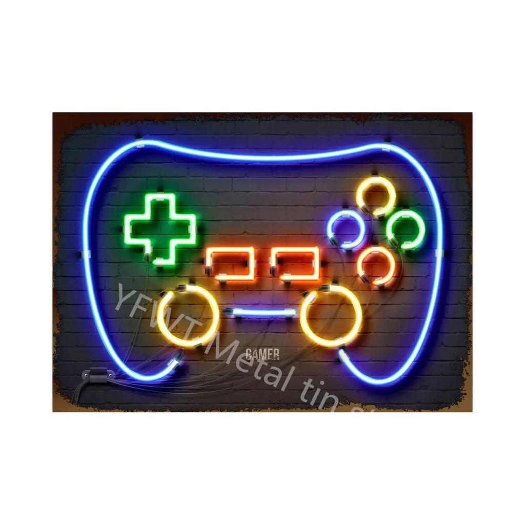Vintage Colorful Neon Toilet Sign Sexy Woman Plaque Vintage Tin Sign Retro Metal Sign Decorative Plaque Wall Decor