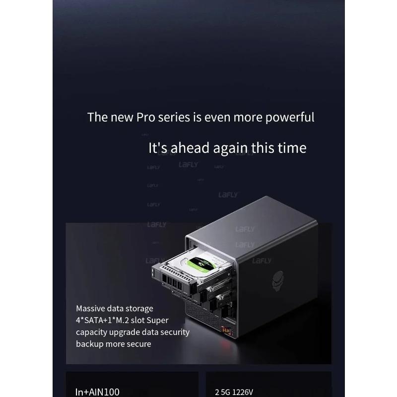 AOOSTAR 2025Intel Quad Core N150 MiniPC Home Cloud HDD a 4 Alloggiamenti SSD Doppio Display USBType-C Doppia LAN Archiviazione Domestica NAS Computer