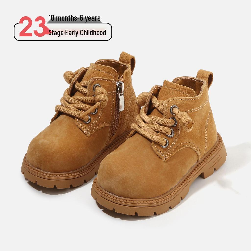 Winter Toddler Boots: Cotton Baby Walker & Martin Boots with Plush Lining