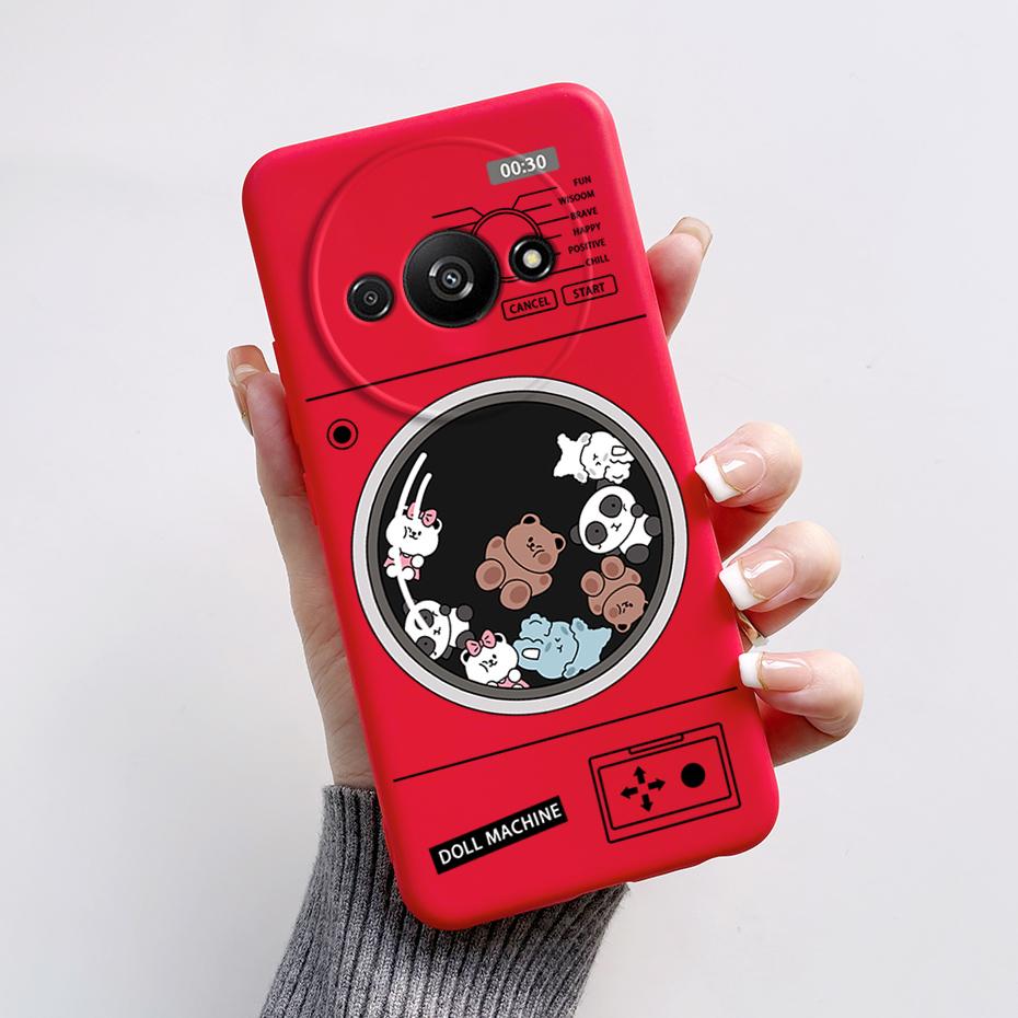 For Funda Redmi A3 Case Redmi A3 2024 Back Cover Stylish Painted Soft Silicone Phone Case for Xiaomi Redmi A3 A 3 RedmiA3 Bumper