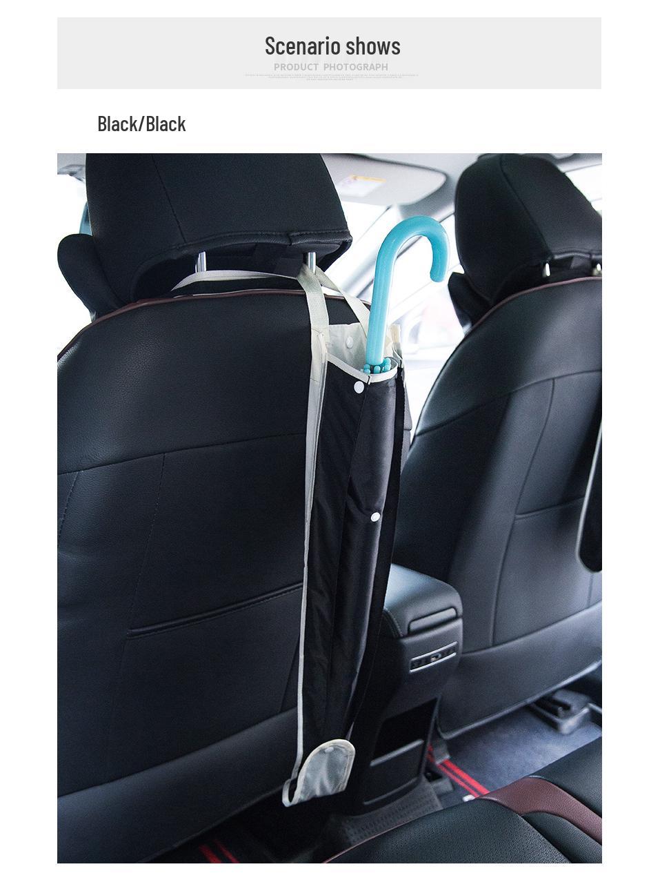 

Водонепроницаемая сумка для хранения автомобильного зонта: Органайзер на спинку сиденья из ткани Оксфорд чёрный