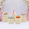 5 Pcs Premium Folding Column Displays, Versatile Wedding & Event Decor, Floral Dessert Table Centerpiece Stands, Backdrop Props