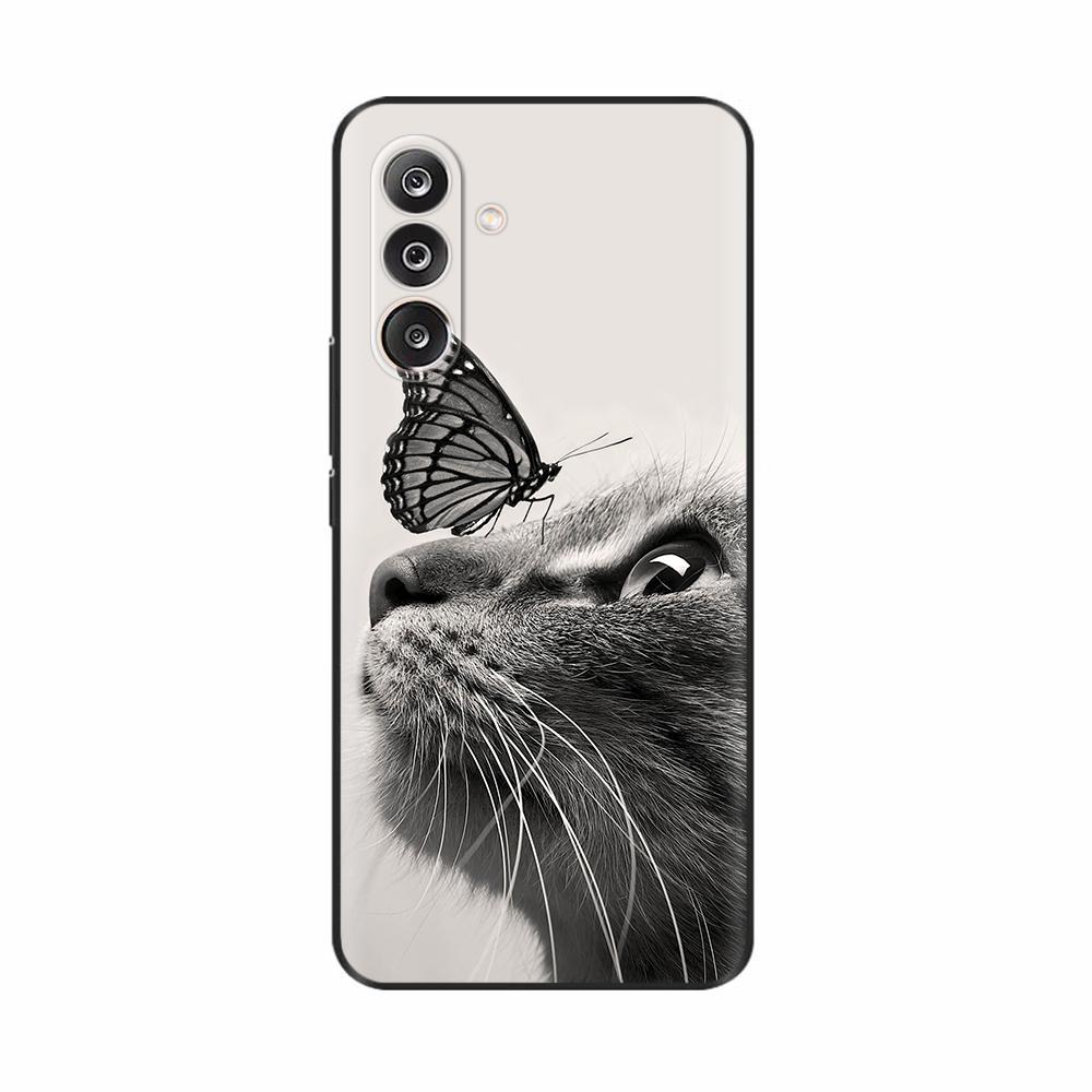 For Samsung M36 5G Case M366B Cute Flowers Cat Painted Shockproof Silicone Back Cover For Samsung Galaxy M36 M35 M34 Phone Cases