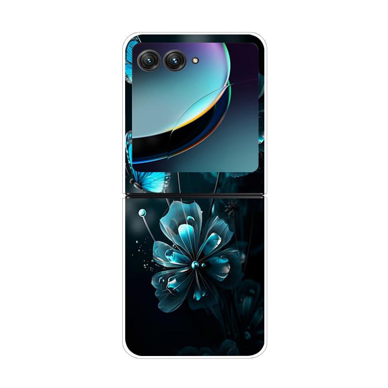Dla Motorola Razr 40 50 Ultra 5G Przezroczyste Etui Razr40 Razr4 Twardy PC Przezroczysty Tylny Pokrowiec na Telefon Dla Motorola Razr+ Etui