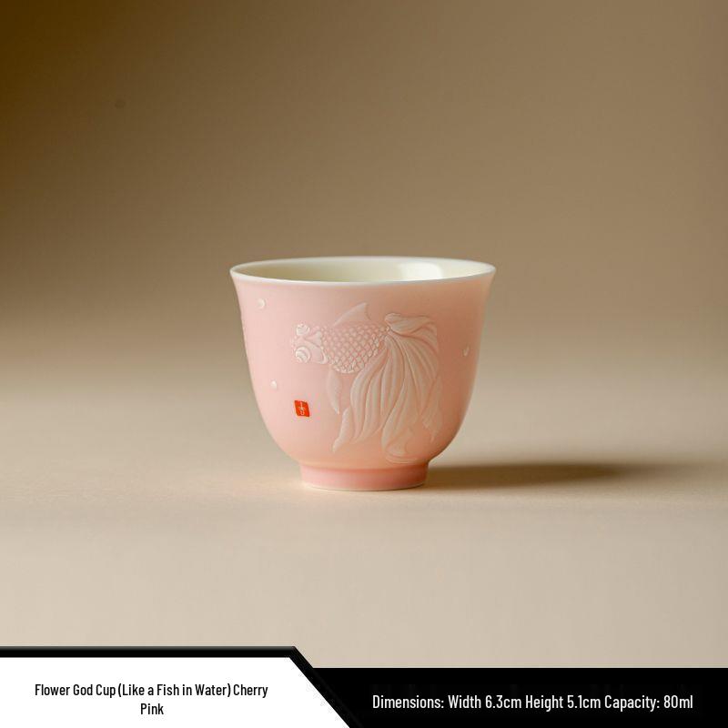Like Fish in Water: Mòyú Glazed Ceramic Kung Fu Tea Tasting Cup