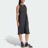 adidas Women's W Q2 CT DRESS Waist-Fitted Sports Casual Loose Sleeveless Dress Black Women JZ6953