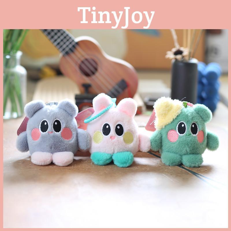 Cute Adorable Big-eyed Kirby Plush Toy Keychain Soft Short Plush Green Grey Pink
