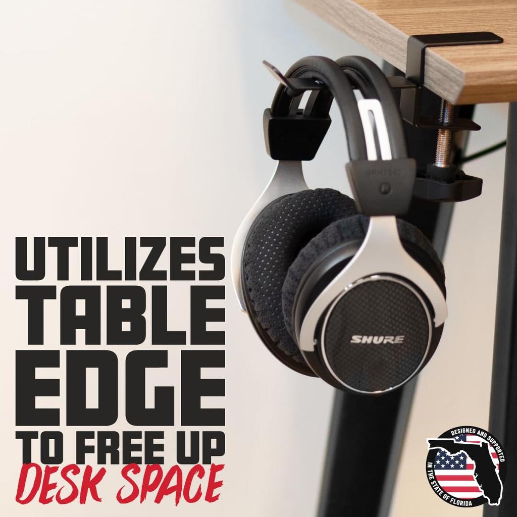 GATOR Frameworks Gator Frameworks Headphone Hanger Tabletop Fixed GFW-HP-HANGERDESK []