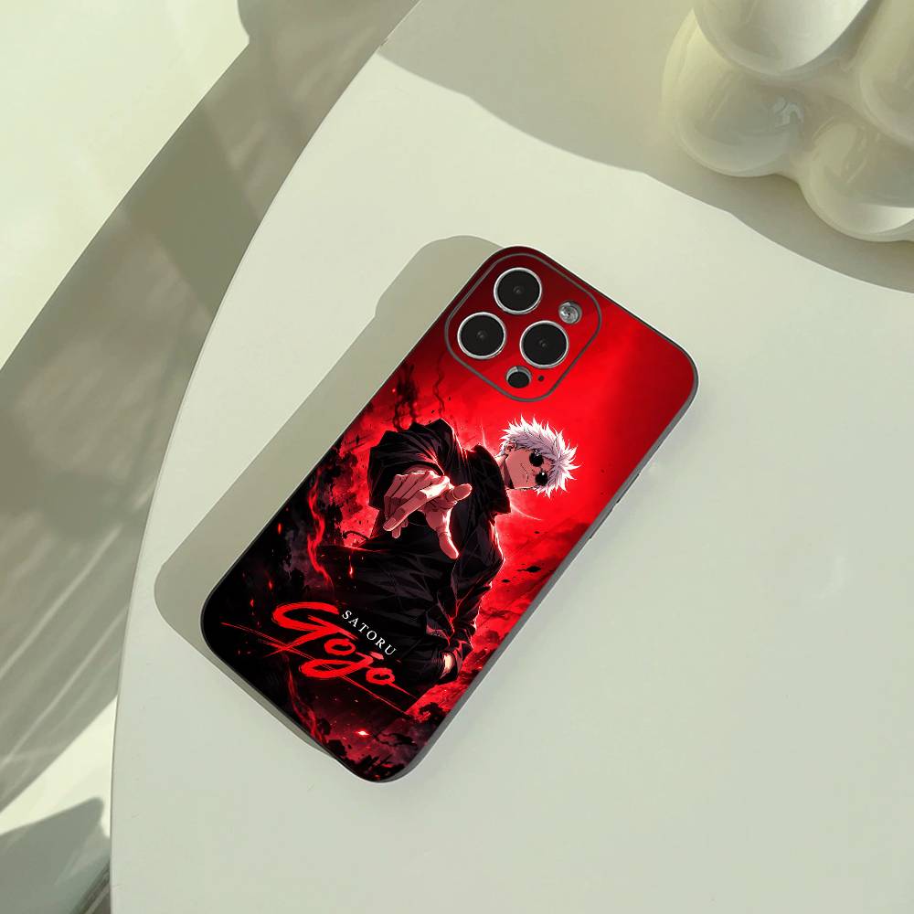 

Популярные Аниме Персонажи S-satoru- Годжо Чехол для Телефона Для iPhone 17,16,15,14,13,12,11 Pro Max,16/15/14Plus,XS Мягкий Черный Чехол iPhone14