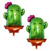 Cactus Lady, Cactus Aluminum Foil Balloons, Suitable for Hawaiian, Mexican Carnivals, Themed Birthday Decorations, and Party Decorations