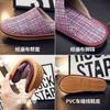 Spring and autumn household fabric slippers men and women couples home indoor non-slip floor home four seasons cool slippers thick bottom