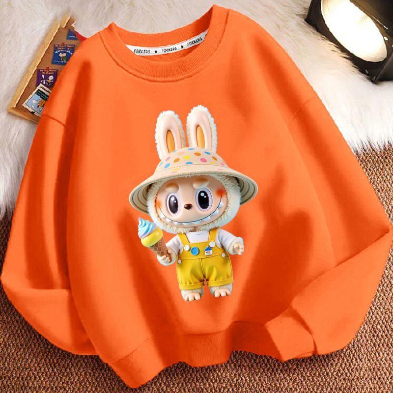 Children's Fashion Sweatshirts for Spring and Autumn, Casual Long-sleeved Sweatshirts for Boys and Girls