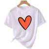 Cartoon Niche Design Sense T-shirt Tops Graphic T Shirts Love Cartoon Trend Clothing Pattern T-shirt Fashion Print Streetwear
