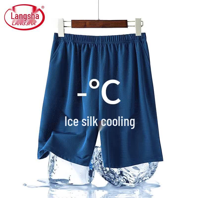 Langsha Men s Ice Silk Mesh Sports Shorts XL
