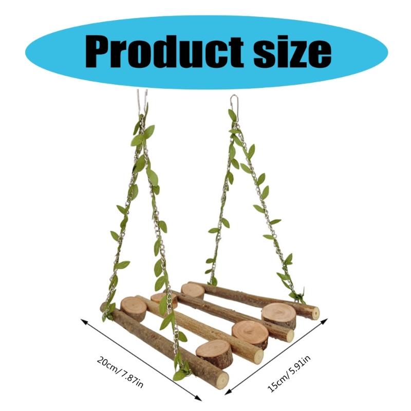 5pcs Parrots Climbing Playgrounds Engaging Birds Playset Wood Perches Gym Ladder for Exercise and Fun