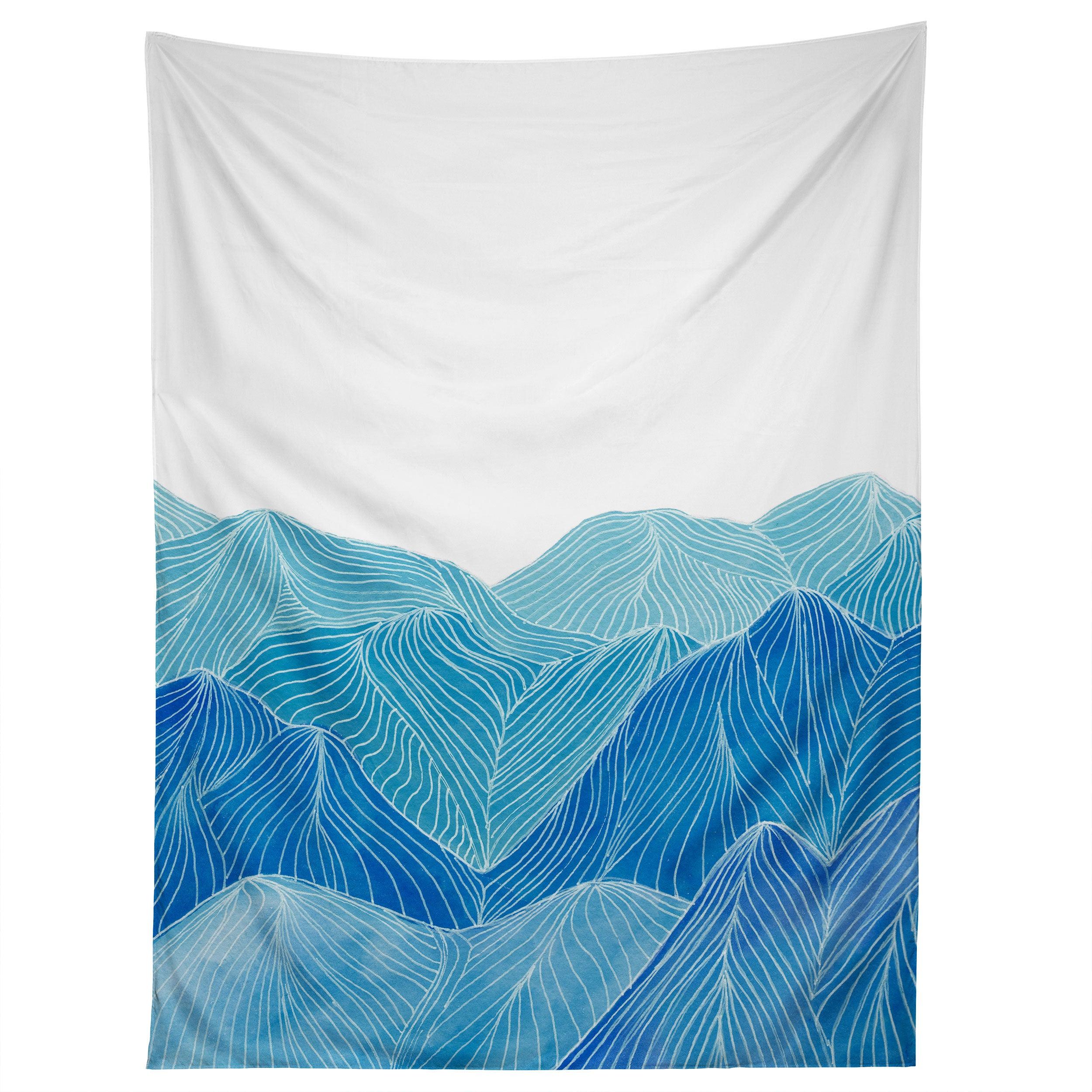 LINES IN THE MOUNTAINS VIII tapestry 75x100