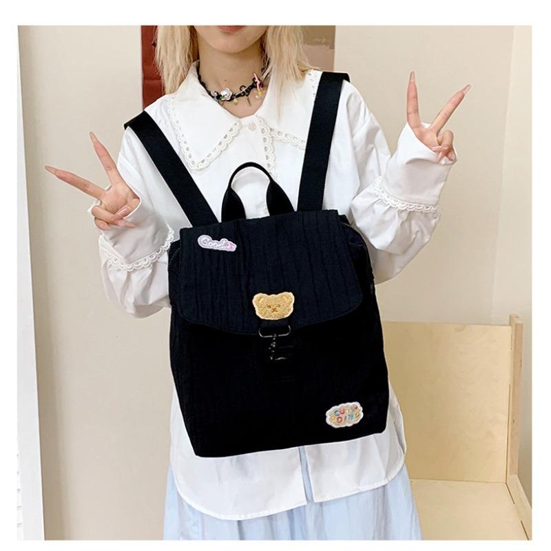 Version of Casual Backpack Cute Girl Niche Design Casual Bag Travel Large Capacity Students
