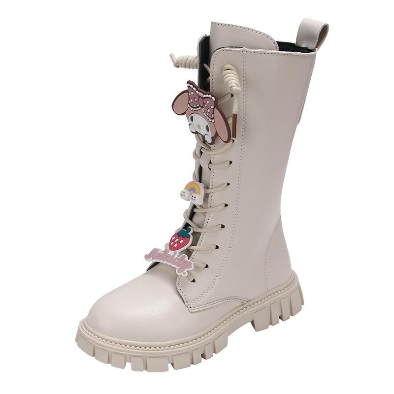 Girls' Winter-Spring New Style Booties for Children - High-Topped Boots for Girls - Anti-Slip Shoes
