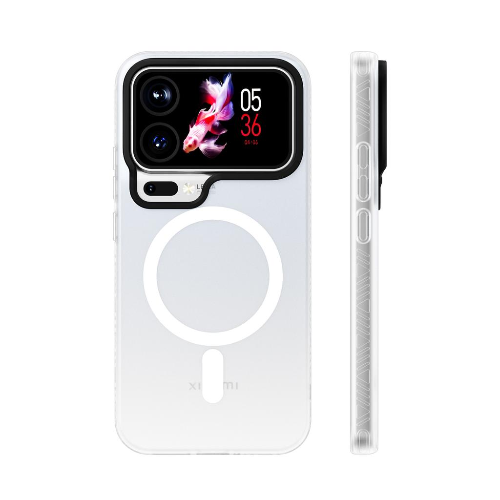 Applicable To Xiaomi 17ProMax Light Sand Skin Magnetic Suction Mobile Phone Case 15pro High Quality Gradual Change Anti-drop Protective Cover