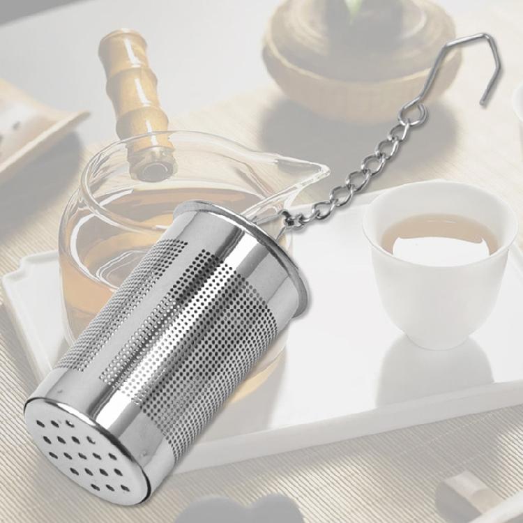 Tea Infuser Strainer Stainless Steel Cylindrical Loose Spice Filter Tool for Home Kitchen Tea Lover Gift Easy to Use